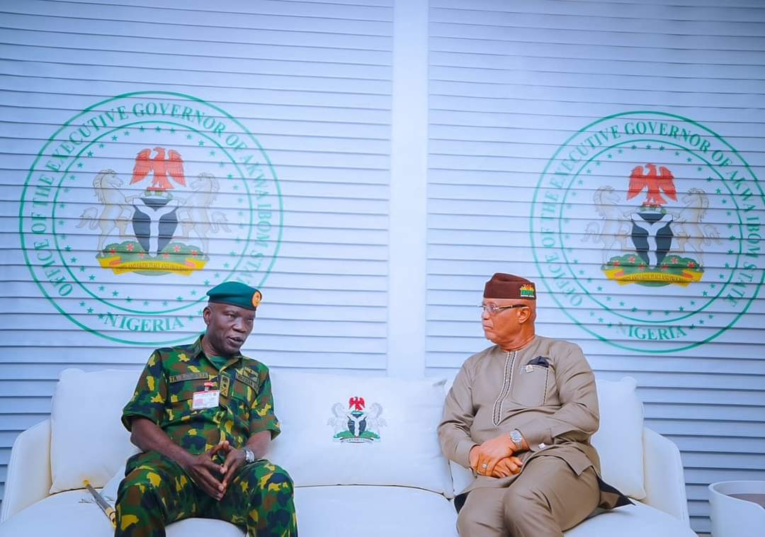 GOV ENO RECEIVES ARMY 🪖 CHIEF, SEEKS ADDITIONAL BATTALION IN A’IBOM