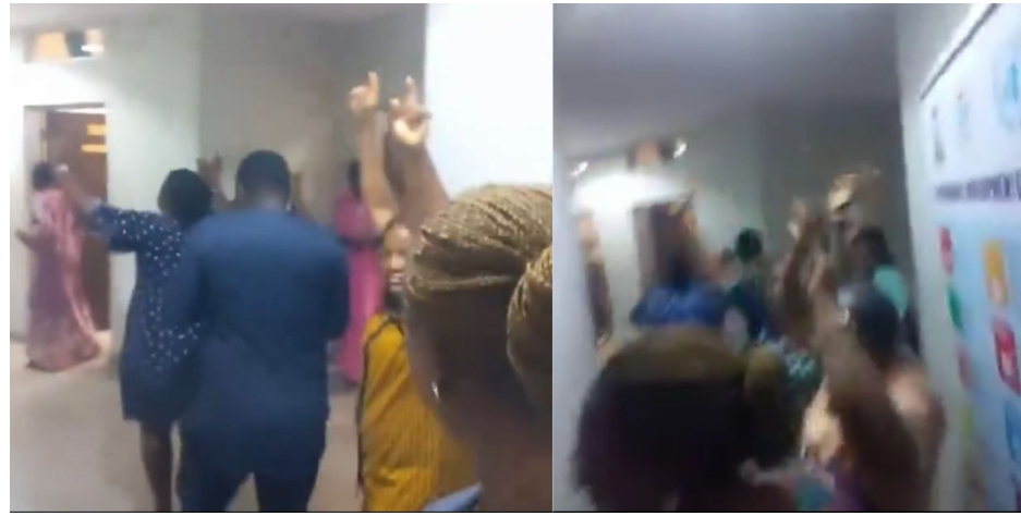 VIDEO: Workers At Women Affairs Ministry In Jubilant Mood Over Tinubu’s Sacking Of Minister, Uju-Kennedy Ohanenye